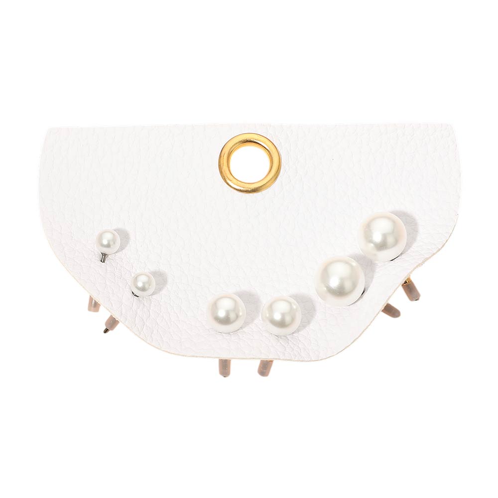 Madeline Love Cream, Gold 3Pairs - Classic Pearl Stud Earring Set - Earrings - desc