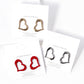 Open Heart Stud Earrings - Earrings