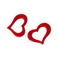 Open Heart Stud Earrings - Earrings