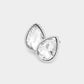 Madeline Love Rhodium Teardrop Stone Stud Earrings