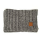C.C Ribbed Chenille Scarf - Lt. Melange Grey - Scarves
