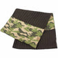 C.C Ribbed Knit Scarf With Camouflage