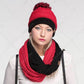 C.C Team Color Two Tone Ribbed Infinity Scarf
