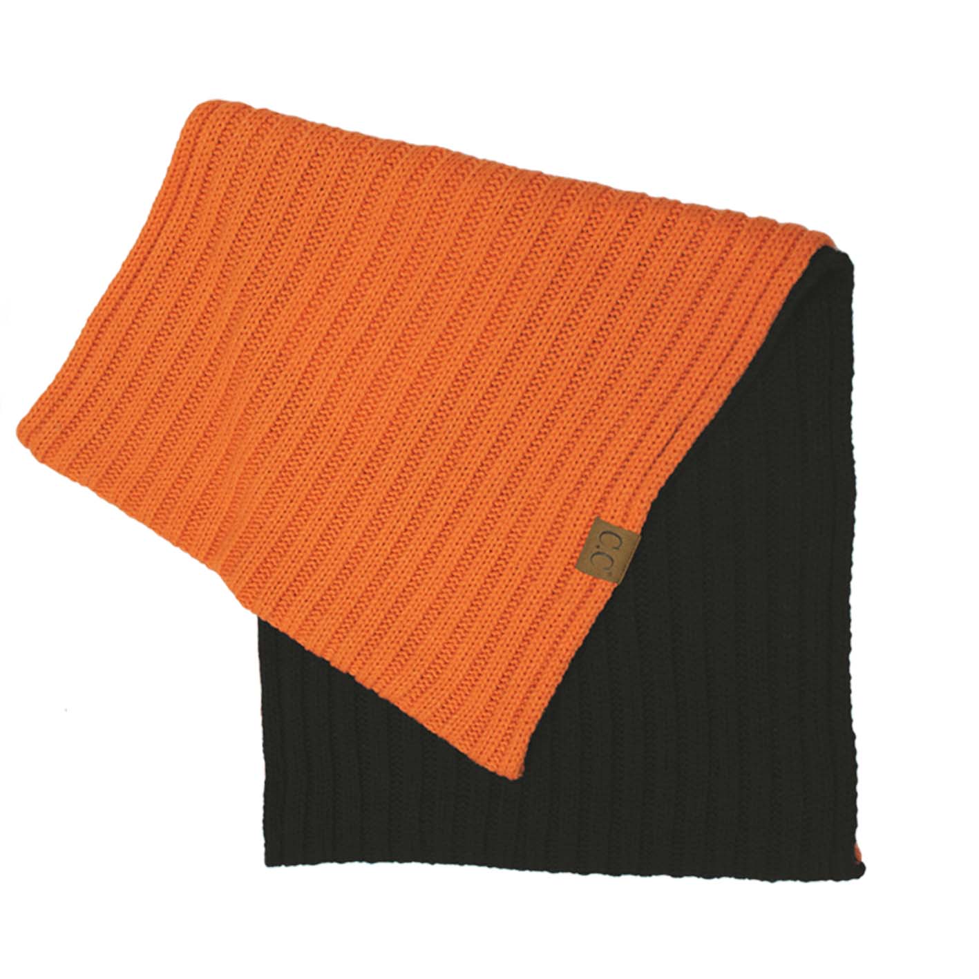 C.C Team Color Two Tone Ribbed Infinity Scarf