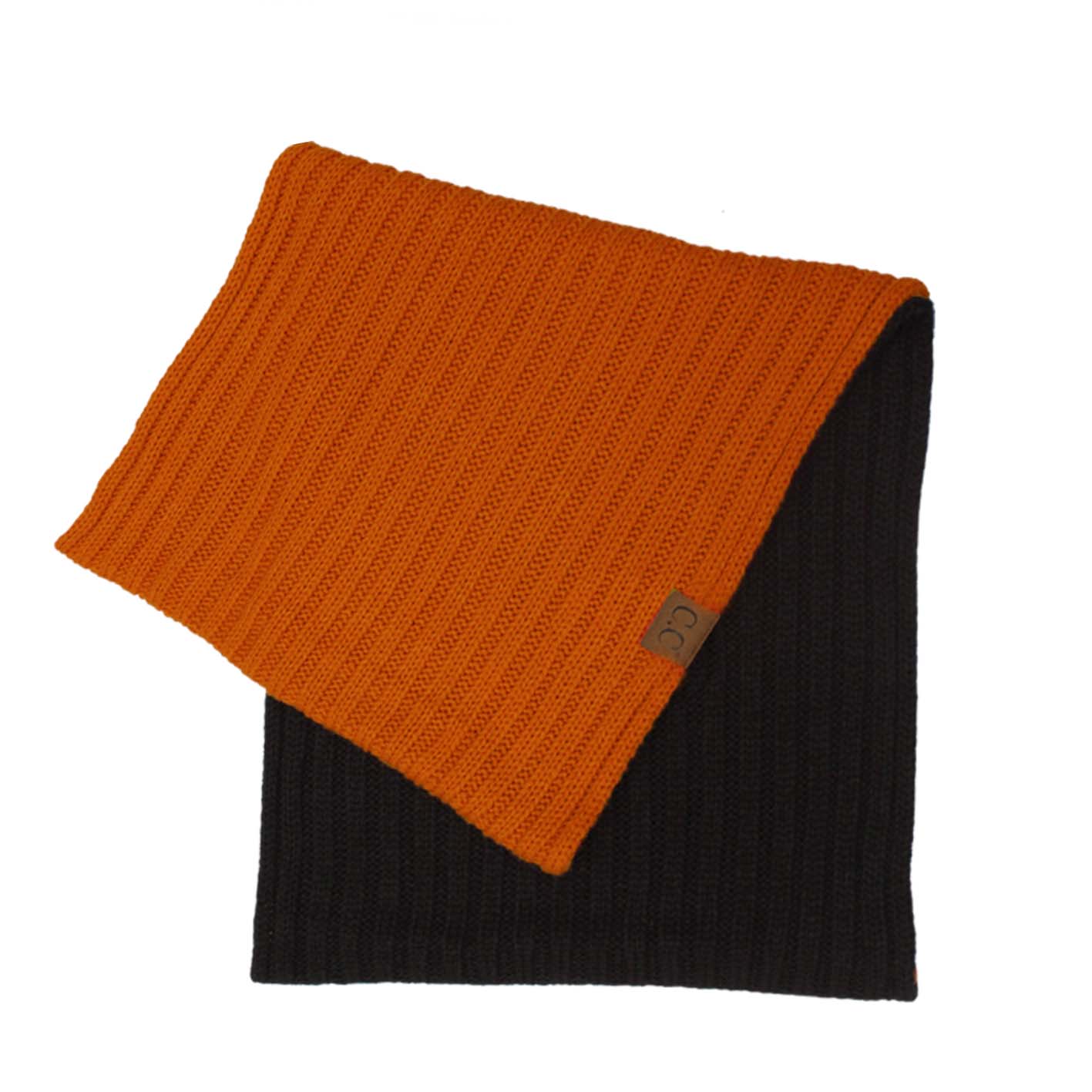 C.C Team Color Two Tone Ribbed Infinity Scarf
