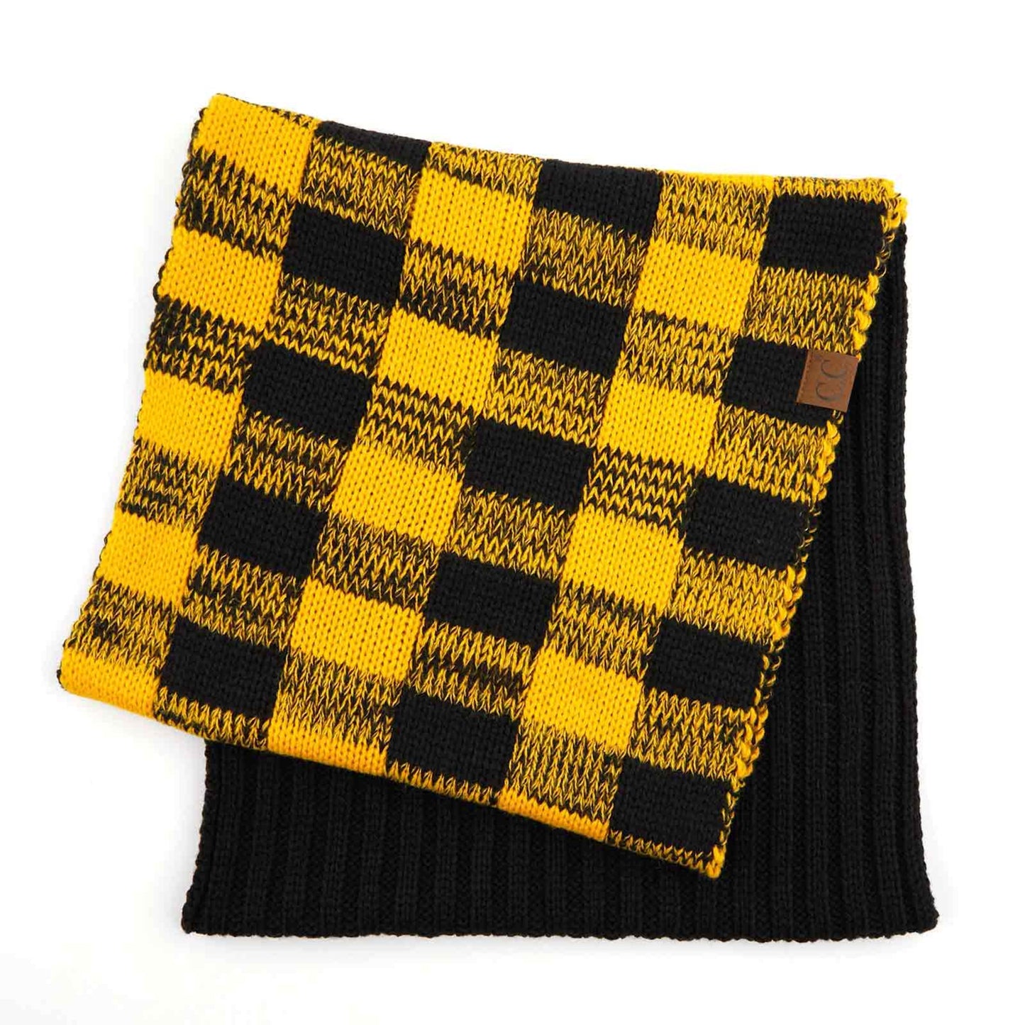 C.C Buffalo Check Pattern Infinity Scarf