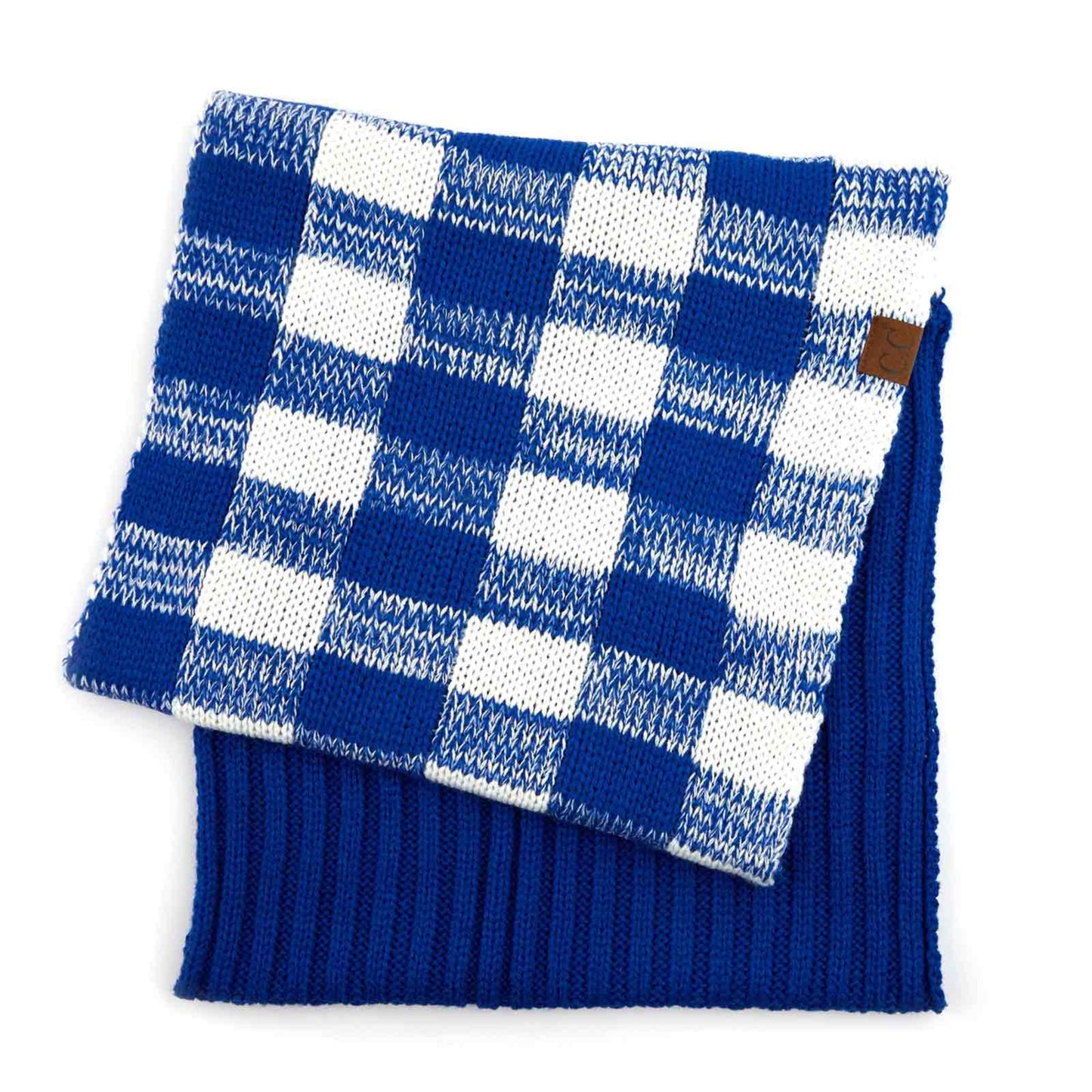 C.C Buffalo Check Pattern Infinity Scarf