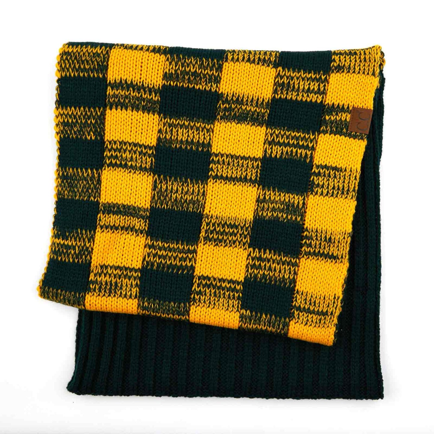 C.C Buffalo Check Pattern Infinity Scarf