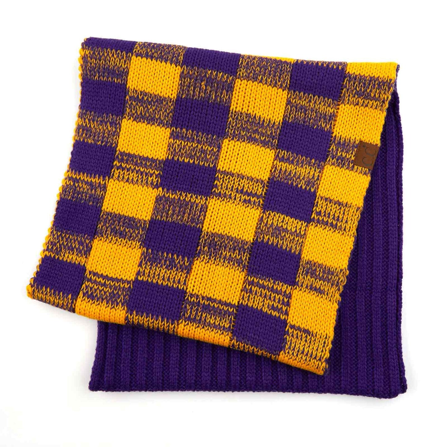 C.C Buffalo Check Pattern Infinity Scarf