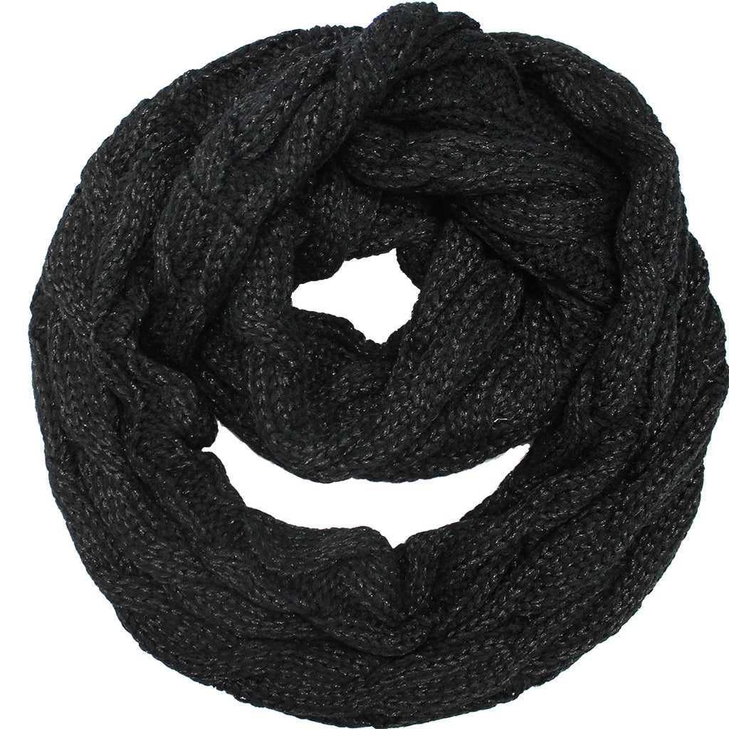 C.C Cable Knit Infinity Scarf
