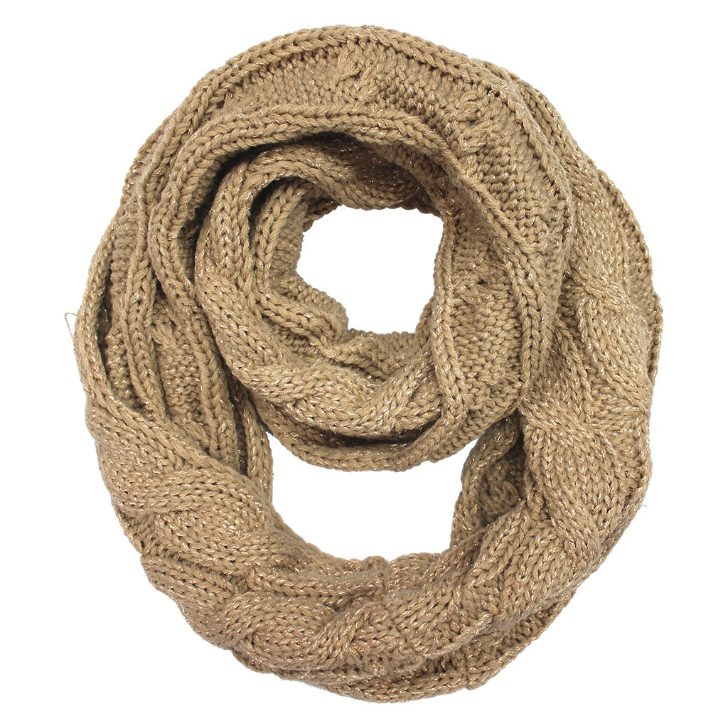 C.C Cable Knit Infinity Scarf