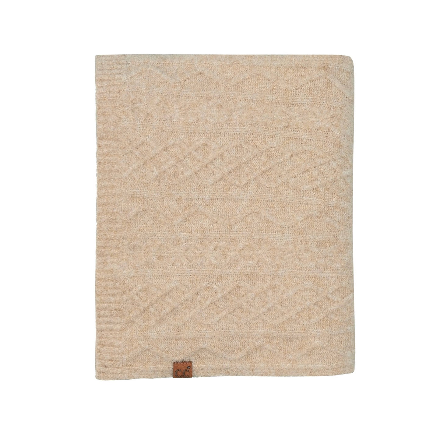C.C Cable Knit Scarf
