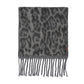 C.C Woven Leopard Print Scarf