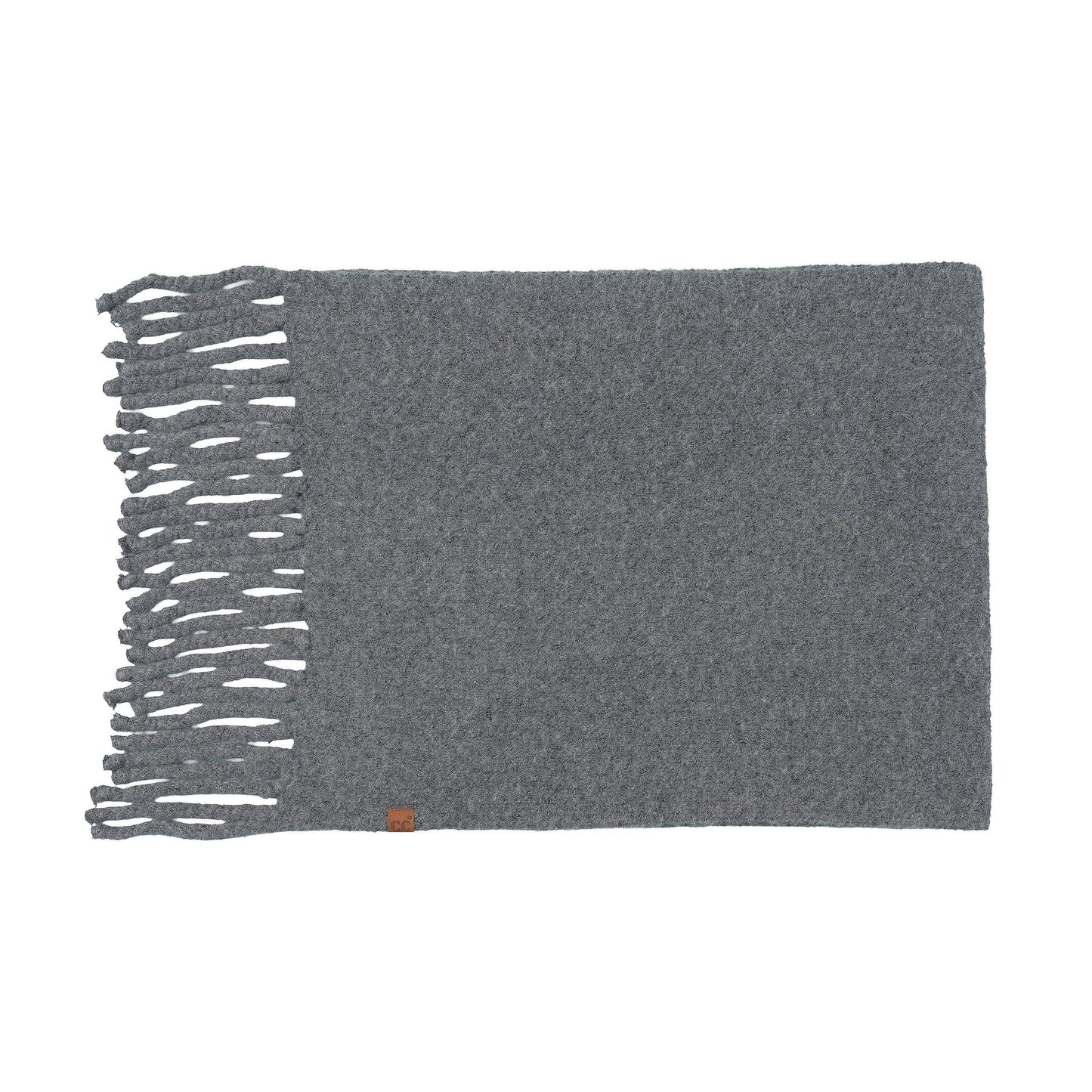 C.C Heathered Solid Woven Scarf