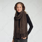 C.C Heathered Solid Woven Scarf