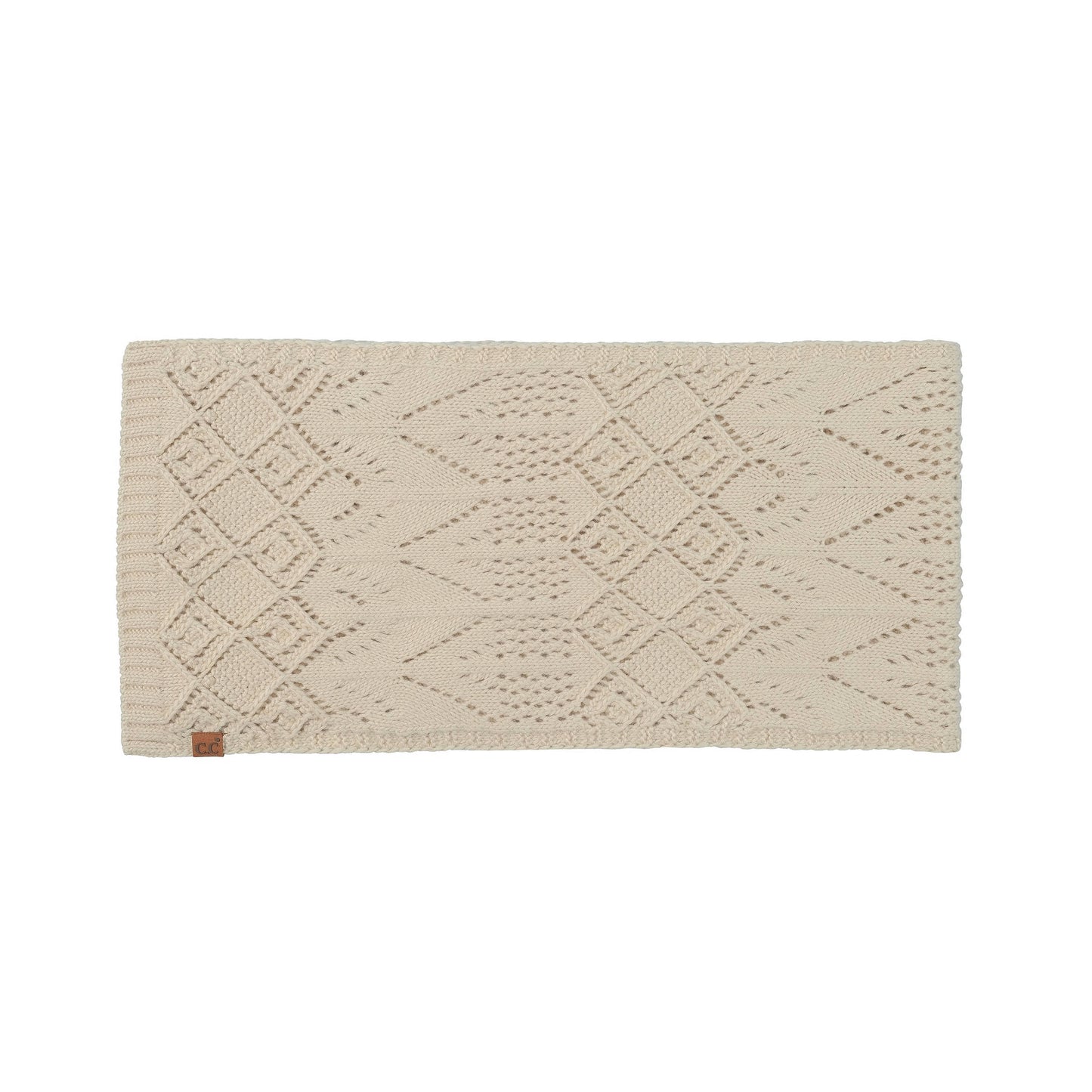 C.C Diamond Lace Pattern Scarf