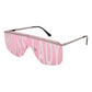 Madeline Love Pink Boss Lady Message Tinted Wayfarer Sunglasses - desc