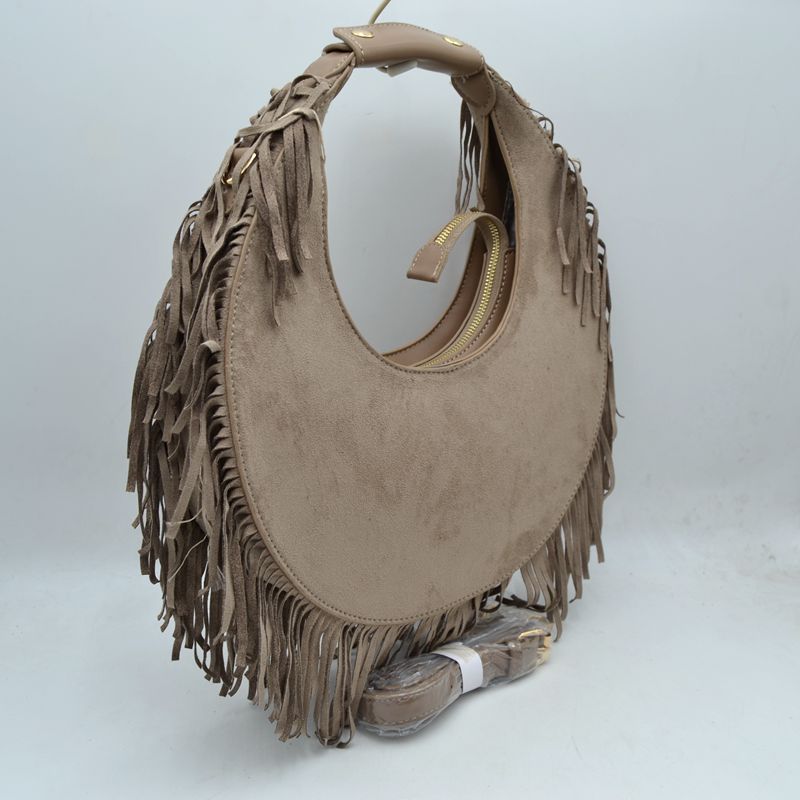 Sienna Fringe Suede Hobo Bag
