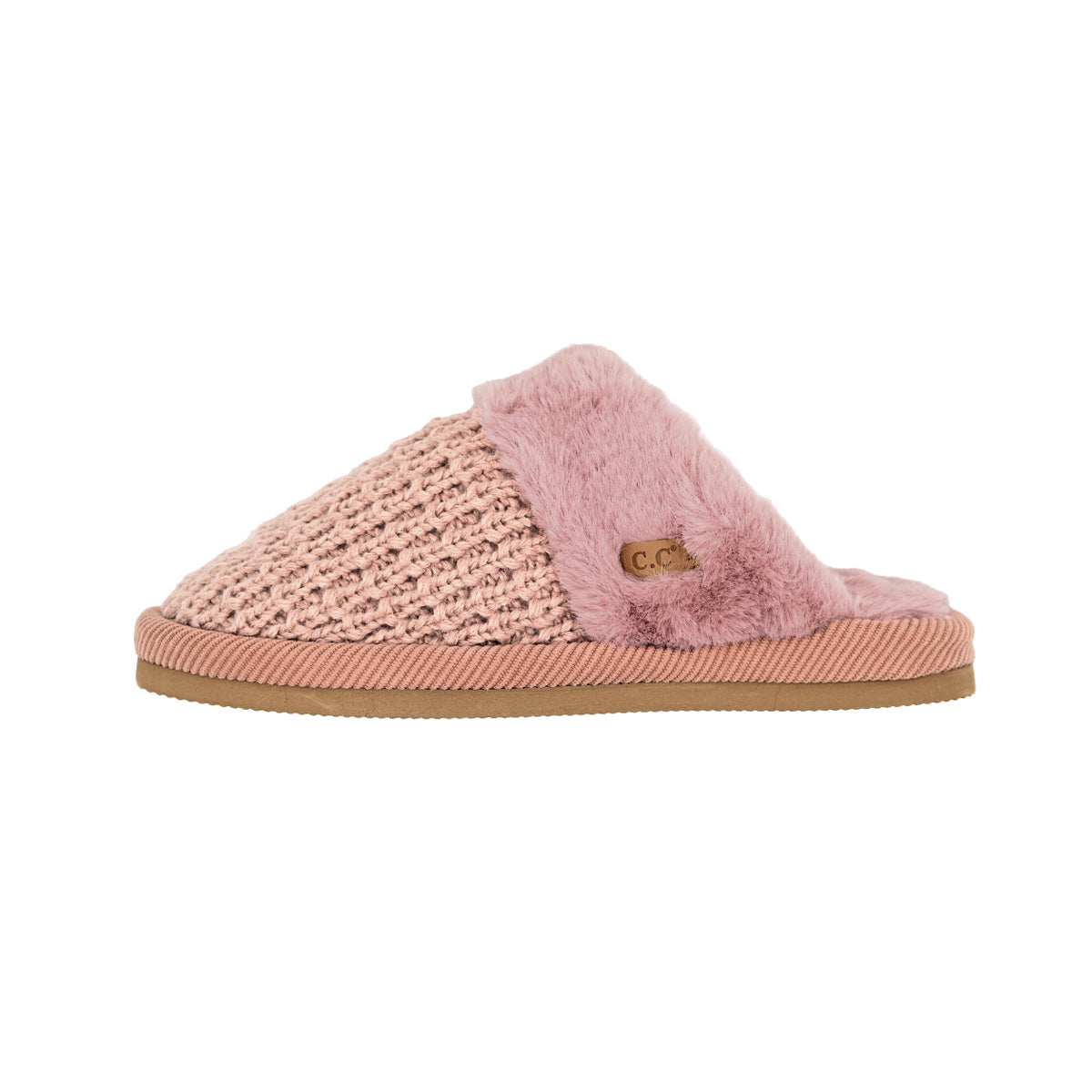 C.C Waffle Knitted Slippers