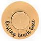 C.C Paper Brim Straw Hat With Lettering And Ribbon Band 100% Paper Straw