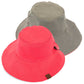 C.C Solid Reversible Ponytail Bucket Hat 100% Cotton