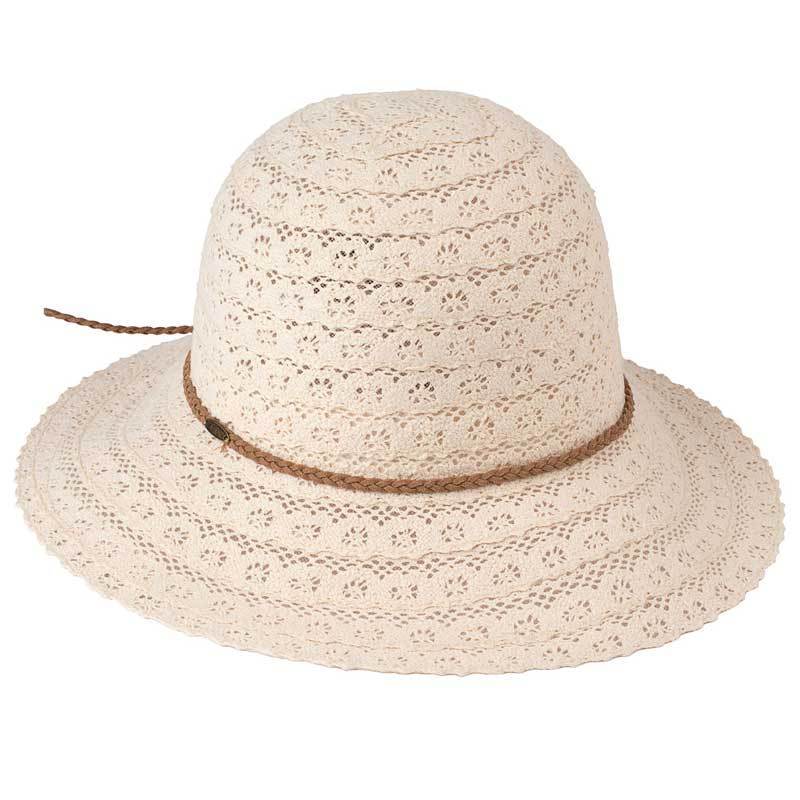 C.C Cotton Straw Brim Hat 100% Cotton