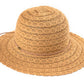 C.C Cotton Straw Brim Hat 100% Cotton
