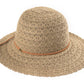C.C Cotton Straw Brim Hat 100% Cotton