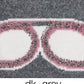 C.C Goggles Pattern Rhinestones Beanie With Real Fur Pom