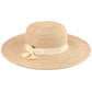 C.C Brim Hat With Tassel Band 88% Paper Straw 12% Polyester