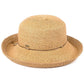 C.C Fold-Up Straw Hat With Decorative String 88% Paper Straw 12% Polyester