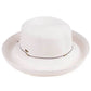 C.C Fold-Up Straw Hat With Decorative String 88% Paper Straw 12% Polyester