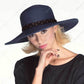 C.C Straw Brim Hat With Faux Suede Accented With A Studded Band 88% Paper Straw 12% Polyester