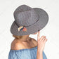 C.C Straw Panama Hat With Multi Color Tassel Band 80% Paper Straw 20% Polyester