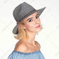 C.C Straw Panama Hat With Multi Color Tassel Band 80% Paper Straw 20% Polyester