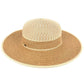 C.C Two Tone Brim Hat 80% Paper Straw 20% Polyester