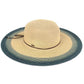 C.C Ombre Brim Hat 80% Paper Straw 20% Polyester
