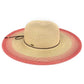C.C Ombre Brim Hat 80% Paper Straw 20% Polyester