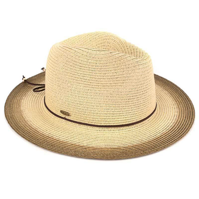 C.C Ombre Panama Hat 80% Paper Straw 20% Polyester