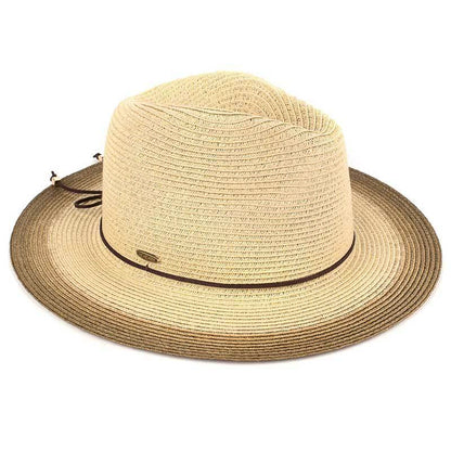 C.C Ombre Panama Hat 80% Paper Straw 20% Polyester