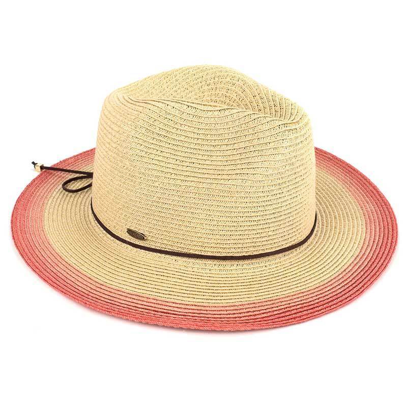 C.C Ombre Panama Hat 80% Paper Straw 20% Polyester