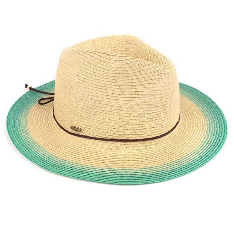 C.C Ombre Panama Hat 80% Paper Straw 20% Polyester