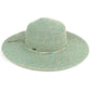 C.C Multi Color Straw Brim Hat 80% Paper Straw 20% Polyester