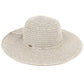 C.C Multi Color Straw Brim Hat 80% Paper Straw 20% Polyester