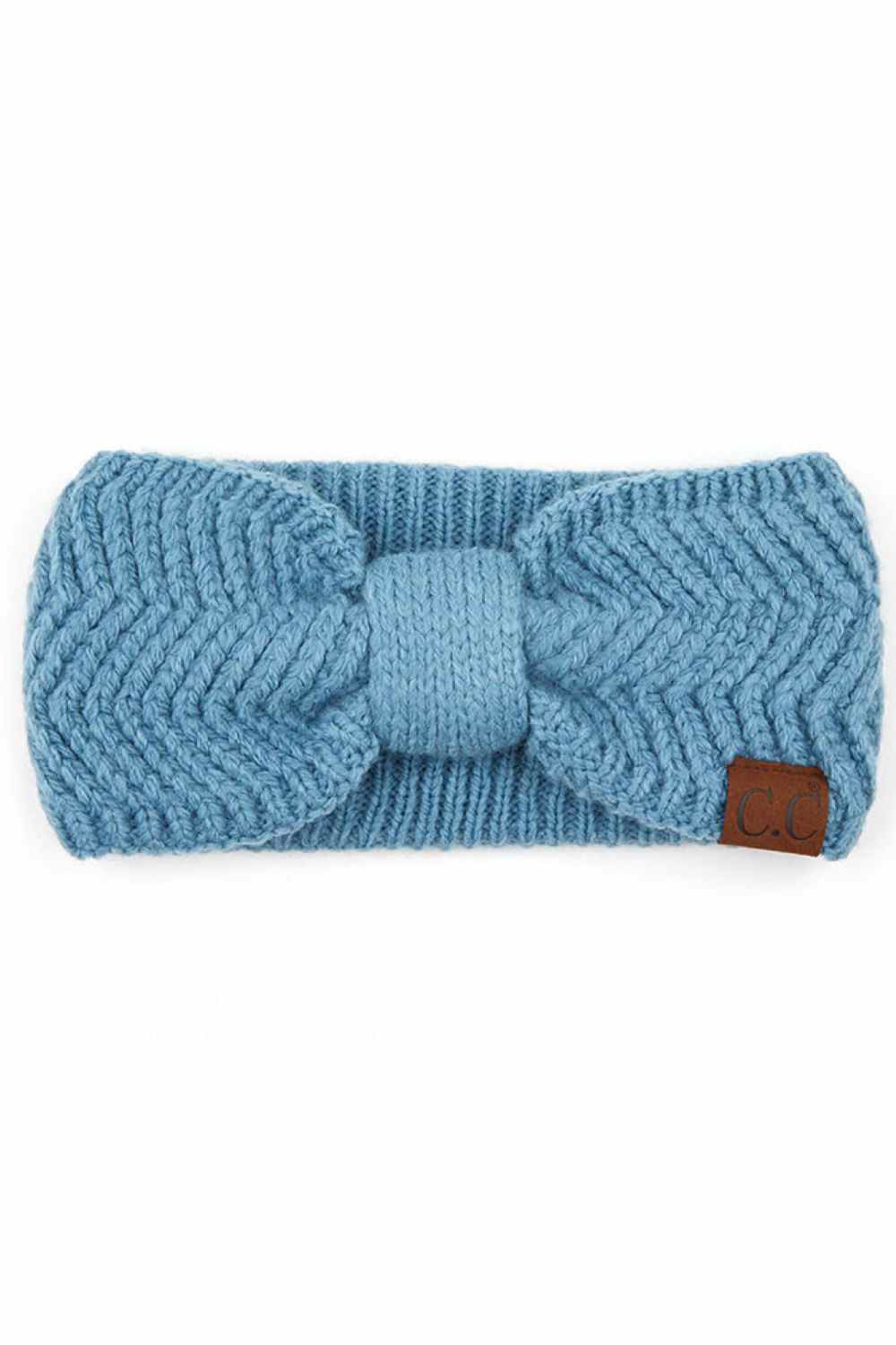 Steel Blue Elevate your everyday style with this C.C Chevron Knit Pattern Head Wrap. Crafted from a premium blend of 85% acrylic, 10% nylon, and 5% polyester, this wrap delivers softness and durability in one versatile piece. The classic chevron knit pattern adds visual interest while maintaining a timeless appeal. Perfect for bad hair days, outdoor adventures, or as a fashion-forward accessory, this head wrap offers comfort and coverage without compromise. Lightweight yet warm, it's an essential addition t