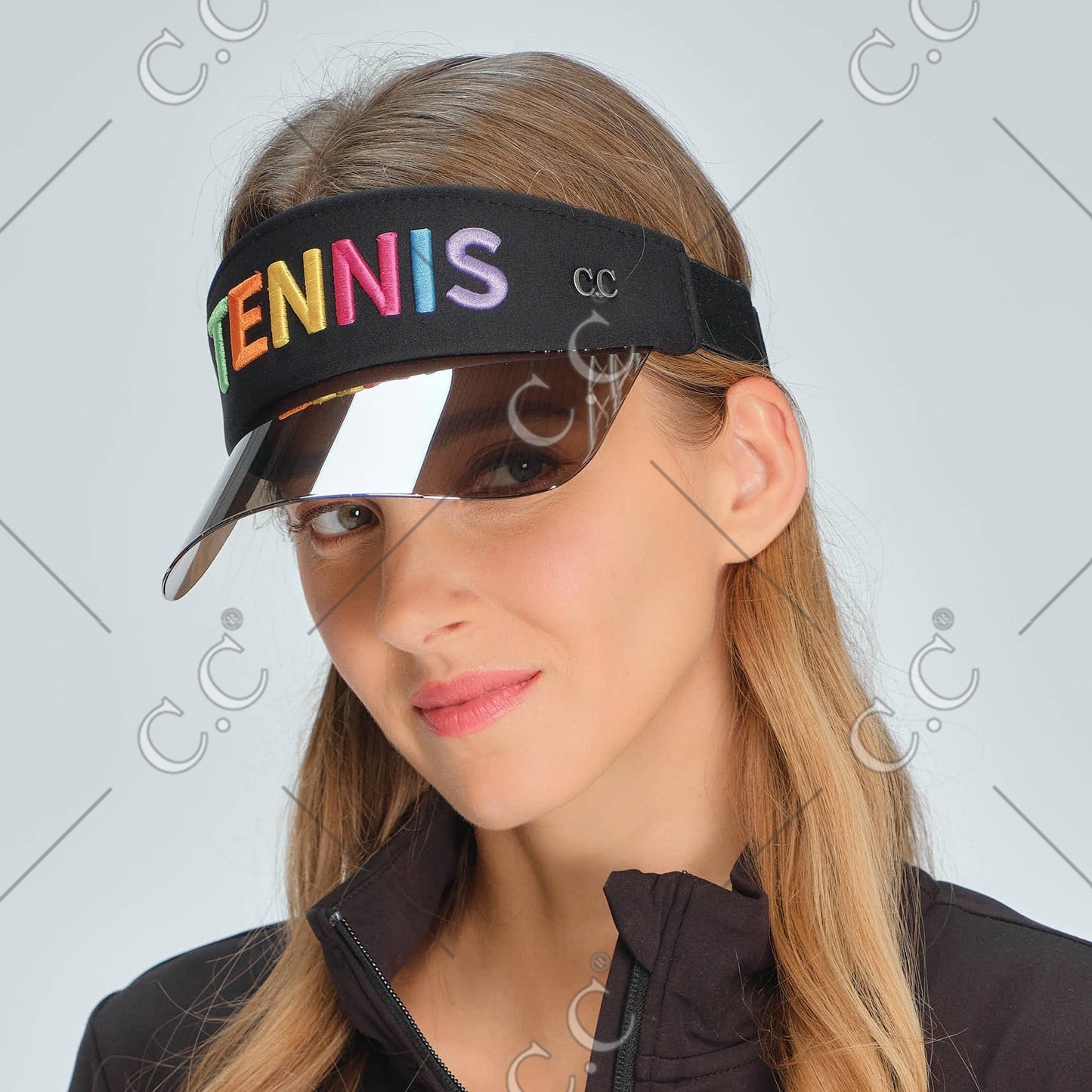 C.C Sun Visor "Tennis" Embroidery