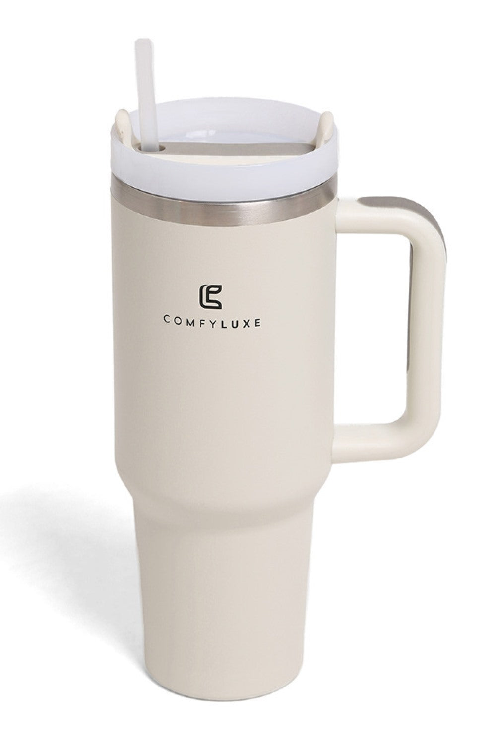 Sand Keep your beverages at the perfect temperature with this 40oz stainless steel tumbler. Double-wall insulation maintains hot drinks hot and cold drinks cold for hours. The ergonomic handle makes it easy to carry on the go, while the sleek solid color design works with any style. BPA-free construction ensures safe, worry-free hydration. Perfect for work, travel, or everyday use.