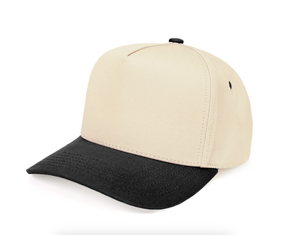 C.C Two Tone Canvas Trucker Hat - Black - Trucker Hat Baseball Cap