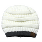 C.C Two Tone Striped Beanie Hat