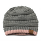 C.C Two Tone Striped Beanie Hat
